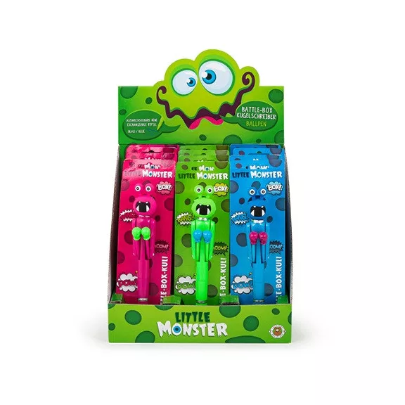 Golyóstoll Trendhaus LITTLE MONSTER bokszolós figura, 3 féle