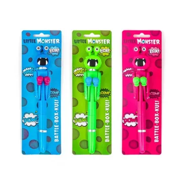   Golyóstoll Trendhaus LITTLE MONSTER bokszolós figura, 3 féle