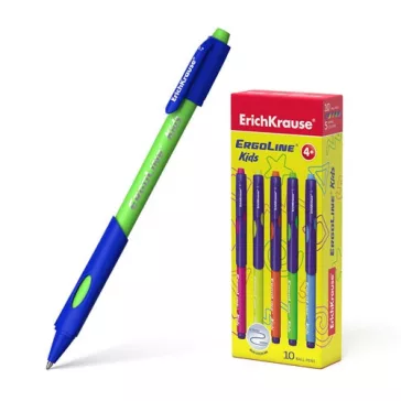   Golyóstoll ErichKrause ErgoLine Kids 0,7 mm kék vegyes színek