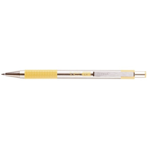 Golyóstoll Zebra F-301 pastel 0,7 mm pasztellsárga