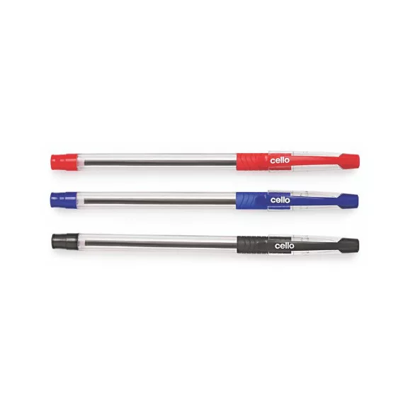 Golyóstoll Cello Slimo Grip 0,7 mm vegyes színek 50 db/doboz