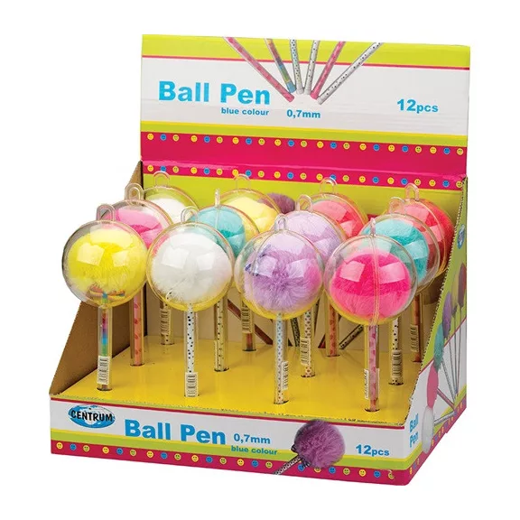 Golyóstoll Centrum Pom-pom 0,7 mm eldobható vegyesen