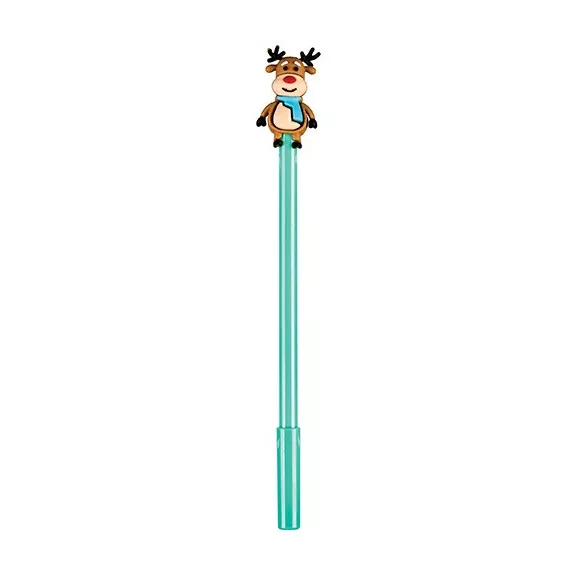 Golyóstoll Centrum Christmas Animal 0,7 mm kék