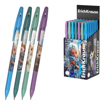   Golyóstoll ErichKrause R-301 Stick Magic Pet 0.7 mm kék vegyes színek