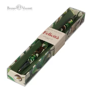   Golyóstoll Bruno Visconti 0,7mm kék, fém test, Felicita - kakaóbab