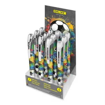 Display Töltőtoll+Roller Online Foci 12 db-os vegyes