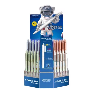   Zselés toll Writech Space Up Pastel 70 db/display vegyes színek