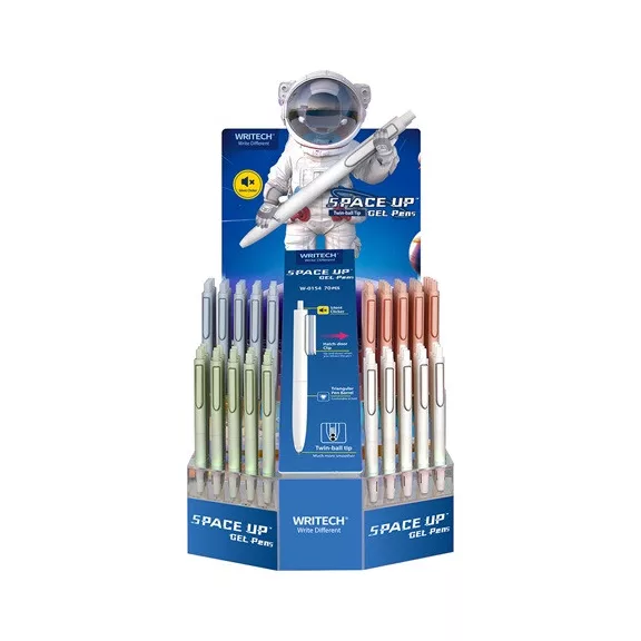 Zselés toll Writech Space Up Pastel 70 db/display vegyes színek Zselés toll Writech Space Up Pastel 70 db/display vegyes színek