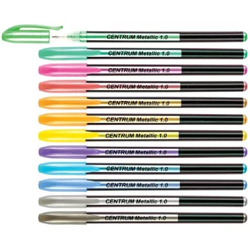   Zselés toll Centrum Metallic 1,0 mm 12 db-os klt. újratölthető