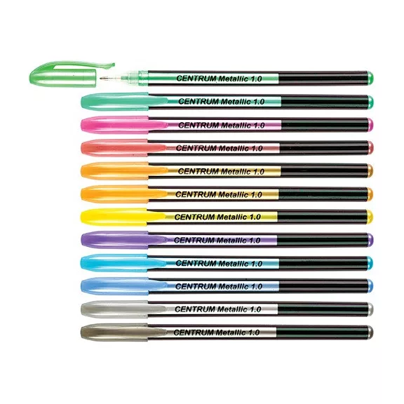 Zselés toll Centrum Metallic 1,0 mm 12 db-os klt. újratölthető Zselés toll Centrum Metallic 1,0 mm 12 db-os klt. újratölthető