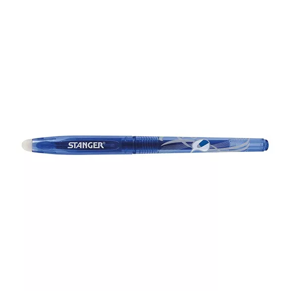 Zselés toll Stanger radírozható 0,7 mm Softgrip fekete