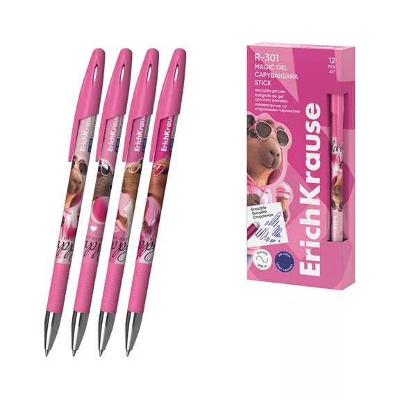 Zselés toll ErichKrause CapyBarbara 0,5 mm kék radírozható Zselés toll ErichKrause CapyBarbara 0,5 mm kék radírozható