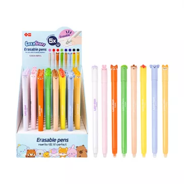   Zselés toll Lazy Stars kupakos 0,5 mm radírozható vegyes színek és minták 48 db/display
