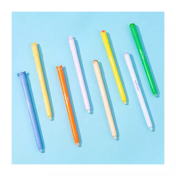 Zselés toll Lazy Stars kupakos 0,5 mm radírozható vegyes színek és minták 48 db/display Zselés toll Lazy Stars kupakos 0,5 mm radírozható vegyes színek és minták 48 db/display