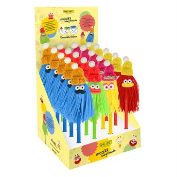   Display zseléstoll Online Magixx Hajas barátok 20 db-os radírozható vegyes színek (csak display)