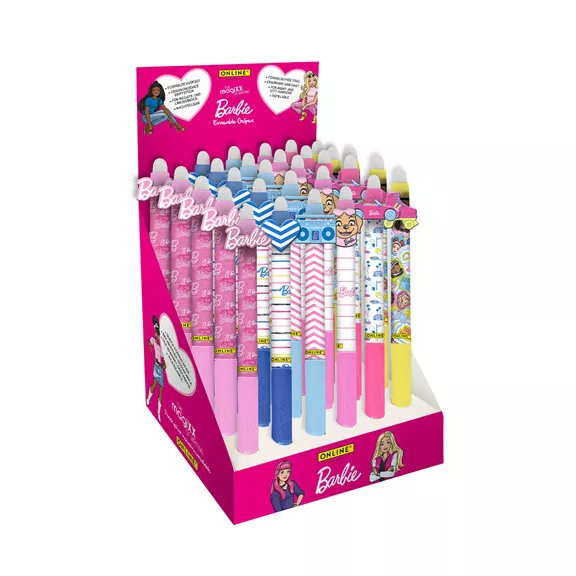 Display zseléstoll Online Barbie Magixx radírozható 30 db-os vegyes minták Display zseléstoll Online Barbie Magixx radírozható 30 db-os vegyes minták