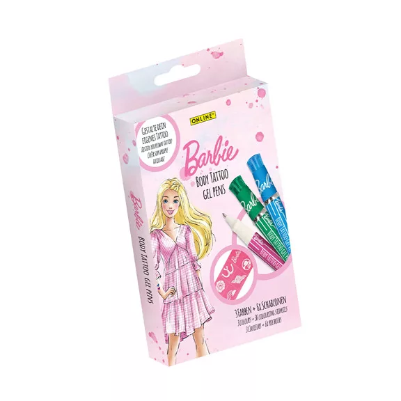 Zseléstoll Online Barbie tetováló 3 db-os klt.-ben Zseléstoll Online Barbie tetováló 3 db-os klt.-ben