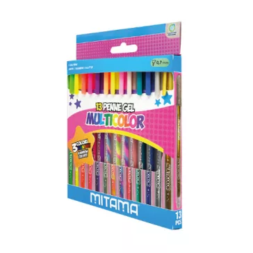   Zseléstoll Mitama Glitter Rainbow Colours 1,0 mm 13 db-os klt.