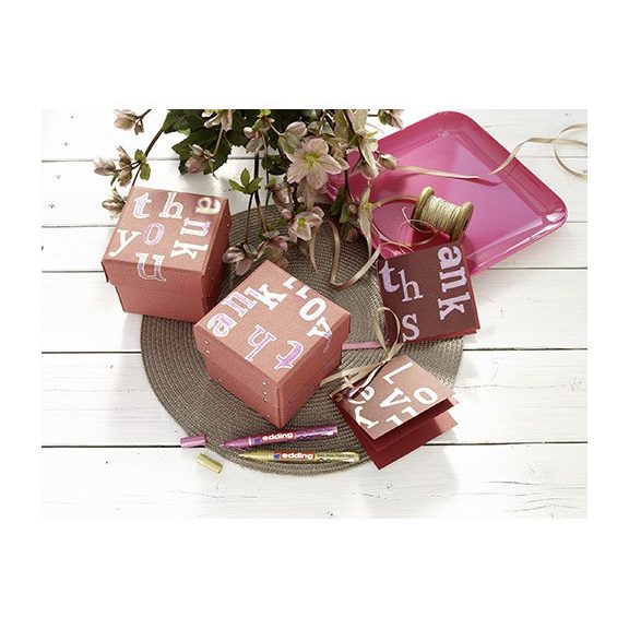 Lakkmarker Edding 751 metál rózsaszín