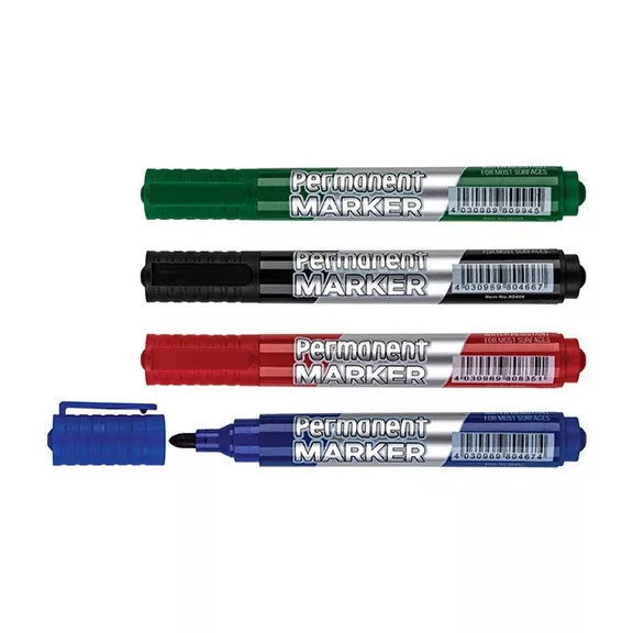 Marker Centrum permanent 2-5 mm kerek 4 db-os klt.