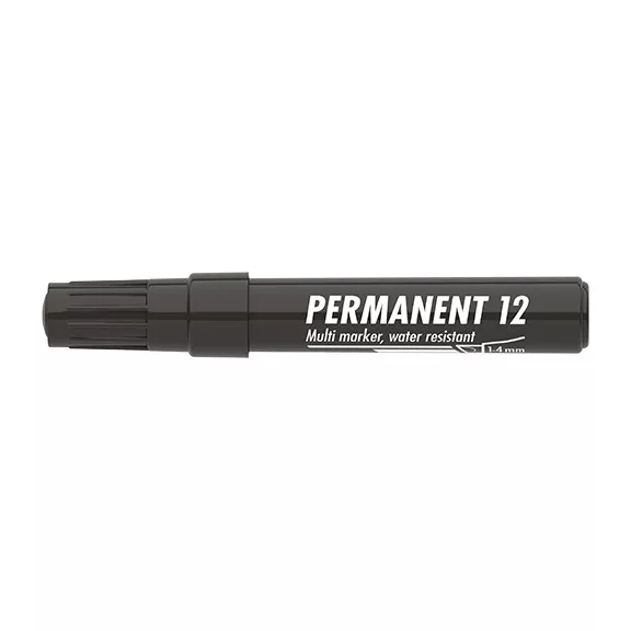 Marker Permanent 12 vágott fekete