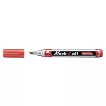 Marker Stabilo Mark-4-all 1-4 mm permanent vágott piros
