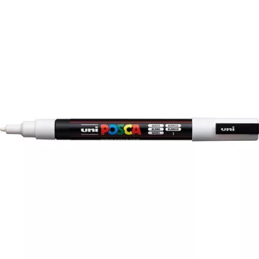 Marker Uni dekor Posca PC-3M Fehér 0,9-1,3 mm