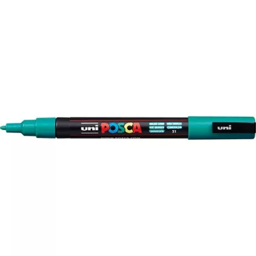 Marker Uni dekor Posca PC-3M Smaragd zöld 0,9-1,3 mm