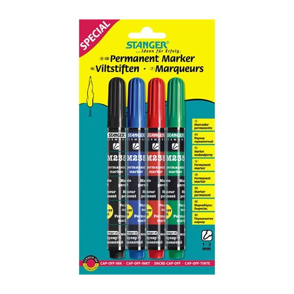 Marker Stanger M235 permanent kerek 4 db-os klt.