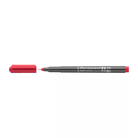Marker Ico OHP permanent S piros