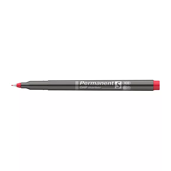 Marker Ico OHP permanent S piros