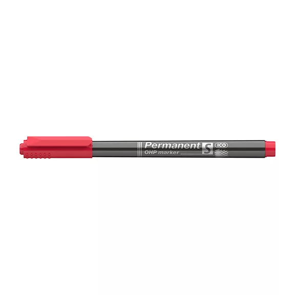 Marker Ico OHP permanent S piros