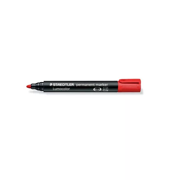 Marker Staedtler Lumocolor permanent kerek piros