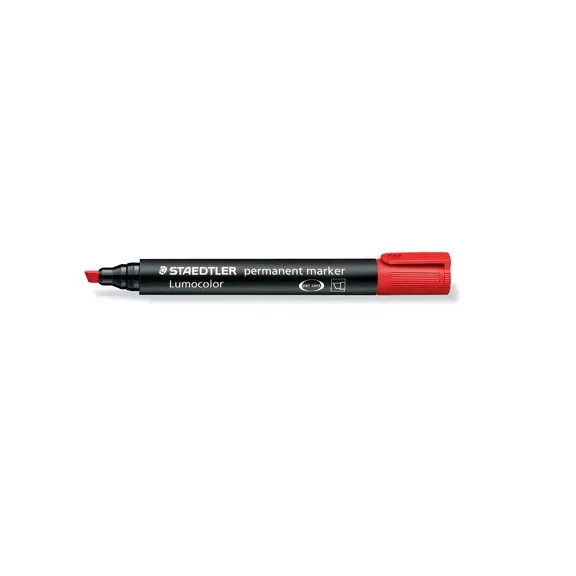 Marker Staedtler Lumocolor permanent vágott piros