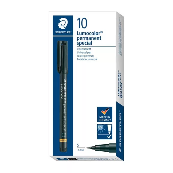Marker Staedtler Lumocolor permanent S fekete speciális