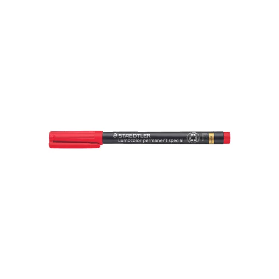 Marker Staedtler Lumocolor permanent F piros speciális