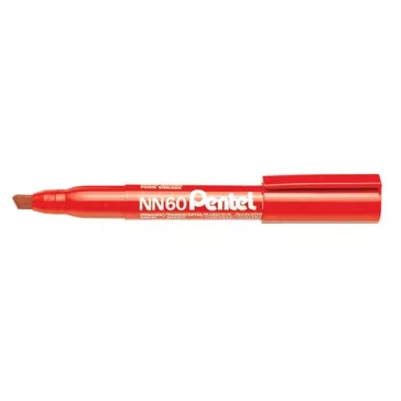 Marker Pentel NN60-B permanent vágott 3.9-5.8 mm piros