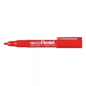 Marker Pentel NN50-B permanent kerek 5.0 mm piros