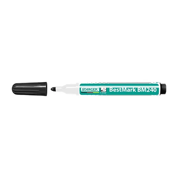 Táblamarker Stanger BM240 kerek 1-3 mm fekete Táblamarker Stanger BM240 kerek 1-3 mm fekete