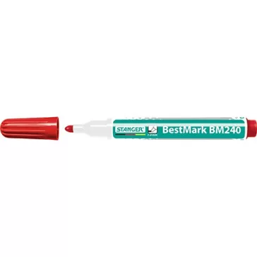 Táblamarker Stanger BM240 kerek 1-3 mm piros
