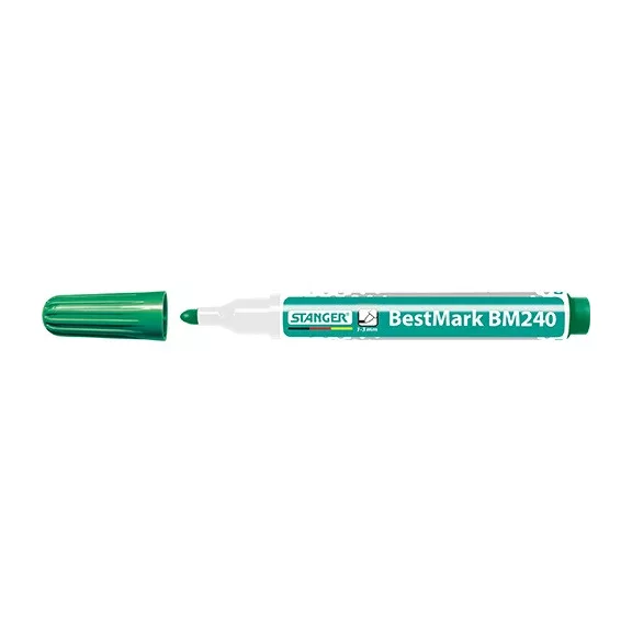 Táblamarker Stanger BM240 kerek 1-3 mm zöld Táblamarker Stanger BM240 kerek 1-3 mm zöld