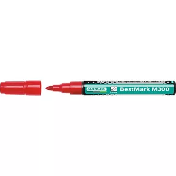 Táblamarker Stanger BM300 kerek 1-3 mm piros