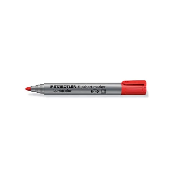 Táblamarker Staedtler Lumocolor flipchart kerek piros Táblamarker Staedtler Lumocolor flipchart kerek piros