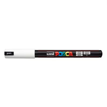 Marker Uni dekor Posca PC-1MR fehér 0,7 mm