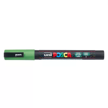 Marker Uni dekor Posca PC-3M csillámló zöld 0,9-1,3 mm