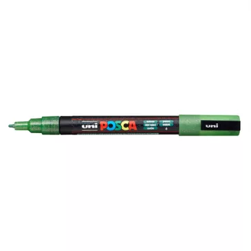 Marker Uni dekor Posca PC-3M csillámló zöld 0,9-1,3 mm