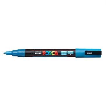   Marker Uni dekor Posca PC-3M csillámló világoskék 0,9-1,3 mm