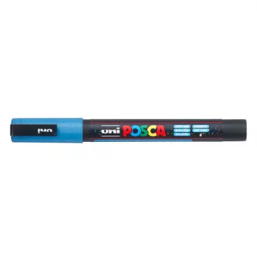   Marker Uni dekor Posca PC-3M csillámló világoskék 0,9-1,3 mm