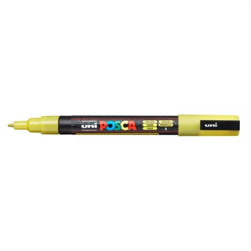 Marker Uni dekor Posca PC-3M csillámló sárga 0,9-1,3 mm