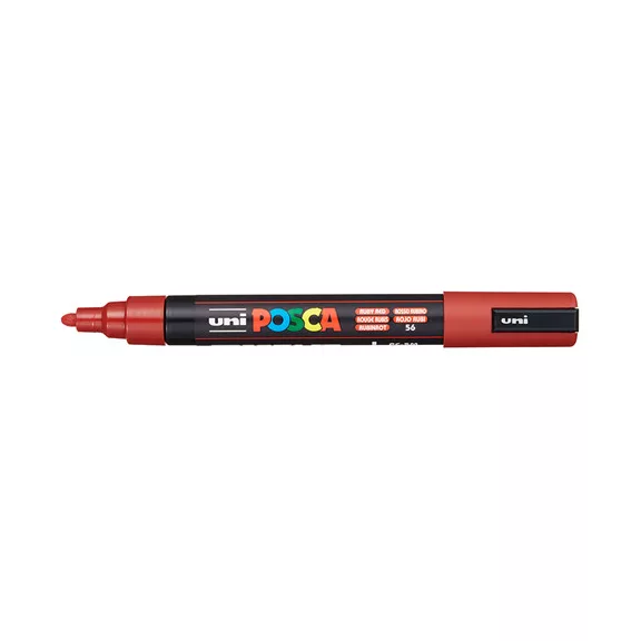 Marker Uni dekor Posca PC-5M rubint piros 1,8-2,5 mm
